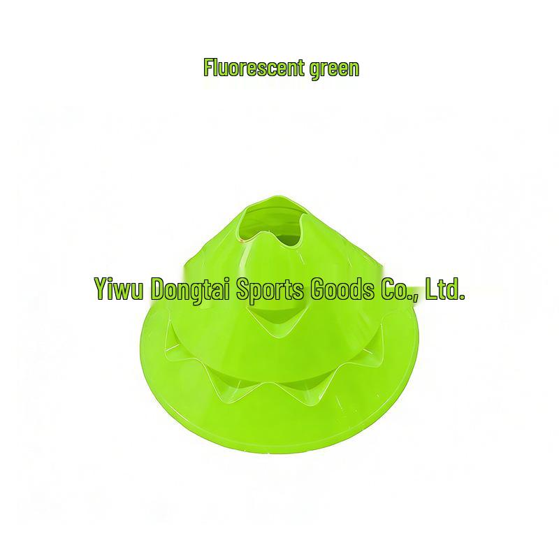 

Flower-Shaped Marker Disc for Sports Training with Hole Features 29cm фарби люмінесцентні зелений колір