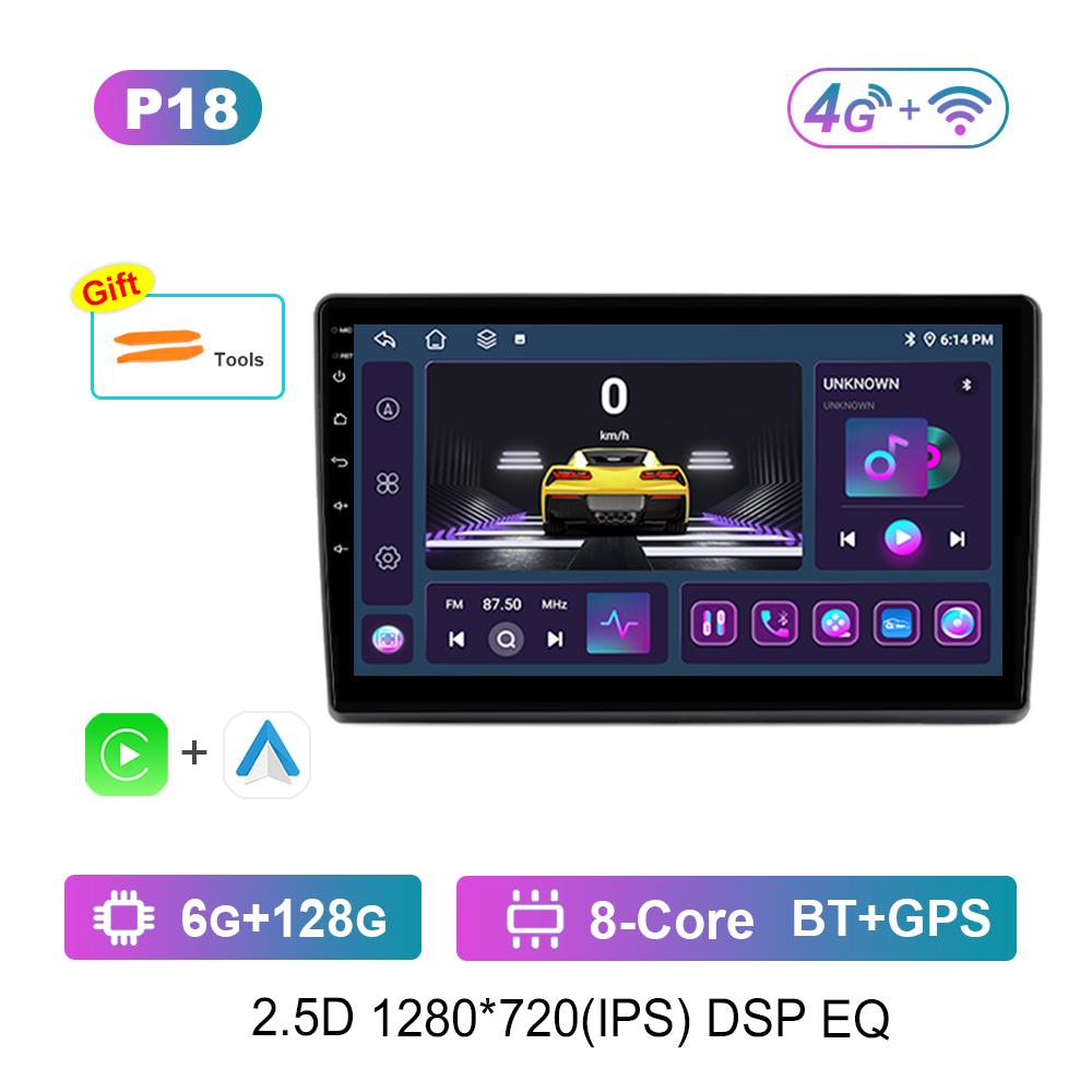 Android Intelligent System Navigation GPS for Fiat Ducato 2007 - 2015 Car Radio Multimedia player 2.5D Screen WiFi+4G Head Unit