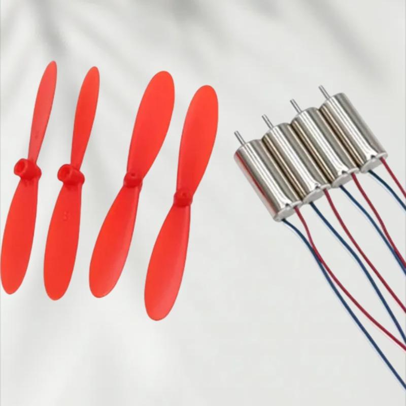4 X DIY High-Speed Coreless Motor Set 3.7V 50000RPM with 55mm Props CW/CCW for Micro FPV Quadcopter Hollow Cup Design