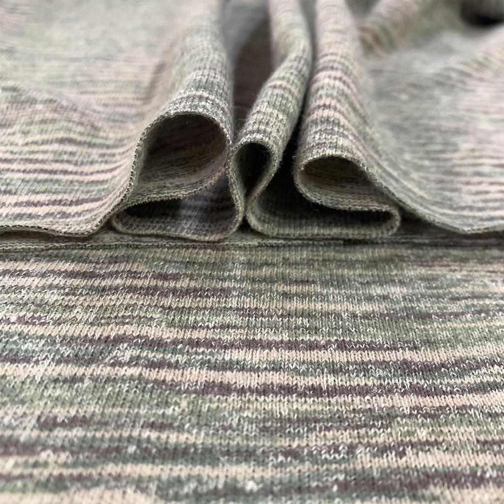 Knitted Jersey Cut Handmade Organic Hemp Blend Fabric, Multicolored, Cloth, Supplies, DIY, (200cm)