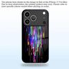 Colorful Light Rain Curtain Pattern 2D Phone Case for iPhone 17 16 15 14 13 12 11 X XR XS Max Pro 8 plusGlass Protective Cover