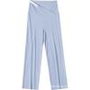 Maternity Pants Ice Silk Summer Thin Outer Wear Loose Nine Points During Pregnancy Casual Thin Wide Leg Pants