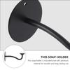Black Stainless Steel Magnetic Soap Holder Soap Hanging Suction Cups Bathroom Accessories Portable Soap Dishes