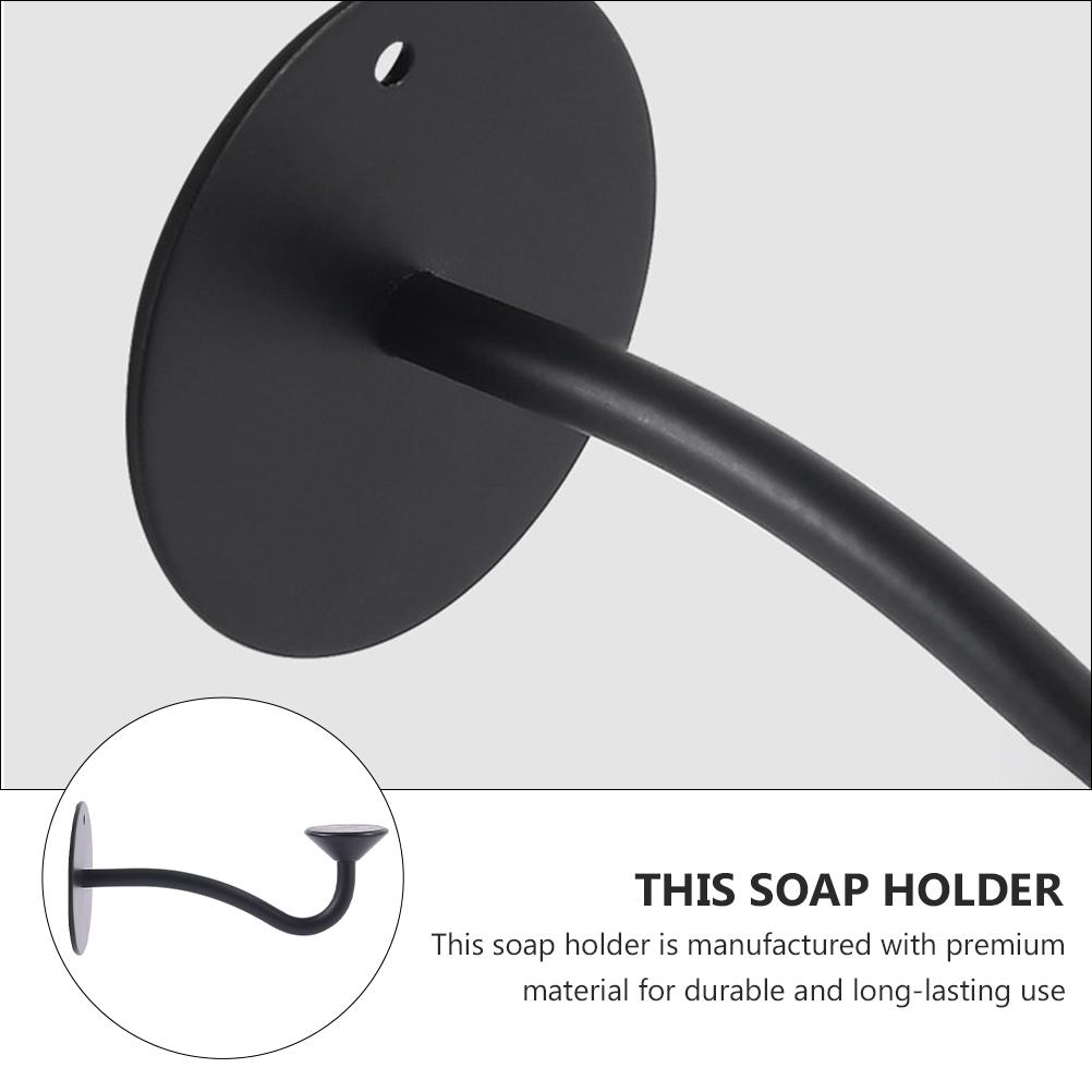 Black Stainless Steel Magnetic Soap Holder Soap Hanging Suction Cups Bathroom Accessories Portable Soap Dishes