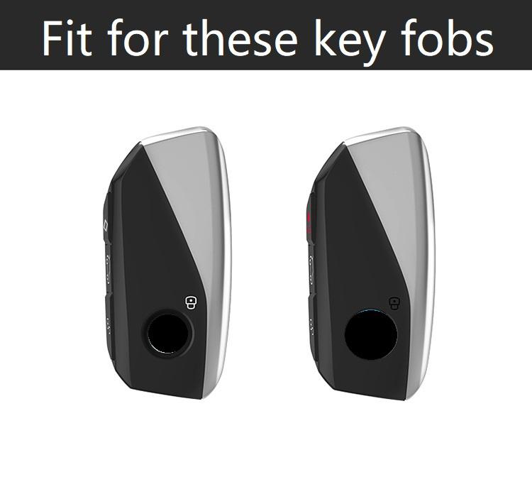 Styling Mouldings Aluminum Alloy TPU Car Remote Key Fob Cover Case for BMW Ix X7 I7 XM 2023 key fob