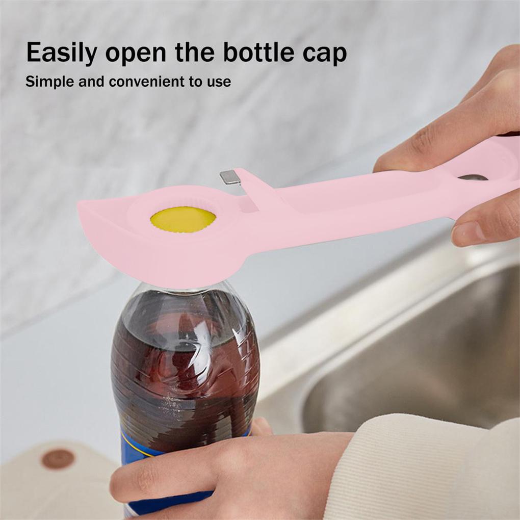 Stainless Steel Bottle Opener 4 In 1 Solid Color Lid Remover Indoor Bar Restaurant Beverage Opening Tool Accessories