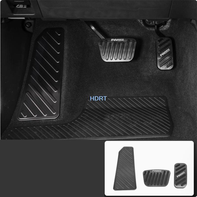 For Toyota Land Cruiser 250 LC250 Prado 2024 + Car Style Accelerator Gas Plate Brake Rest Foot Pedal Cover Accessories Auto Part