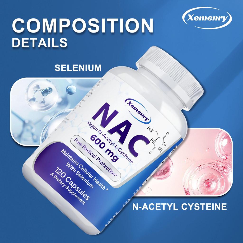 NAC 600 mg - N-acetylcystein - Zdraví dýchacích cest, Plíce, Čištění jater a ledvin