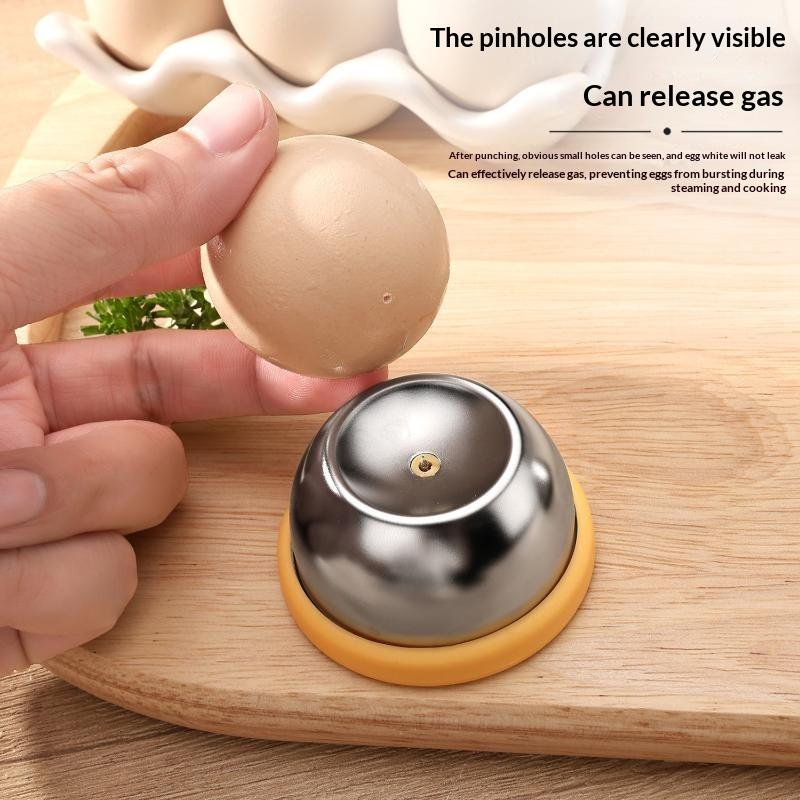 Stainless Steel Egg Puncher Sharp Rust-Resistant Pin No Mess Egg Piercer Tool for Home Kitchen Daily Cooking Breakfast