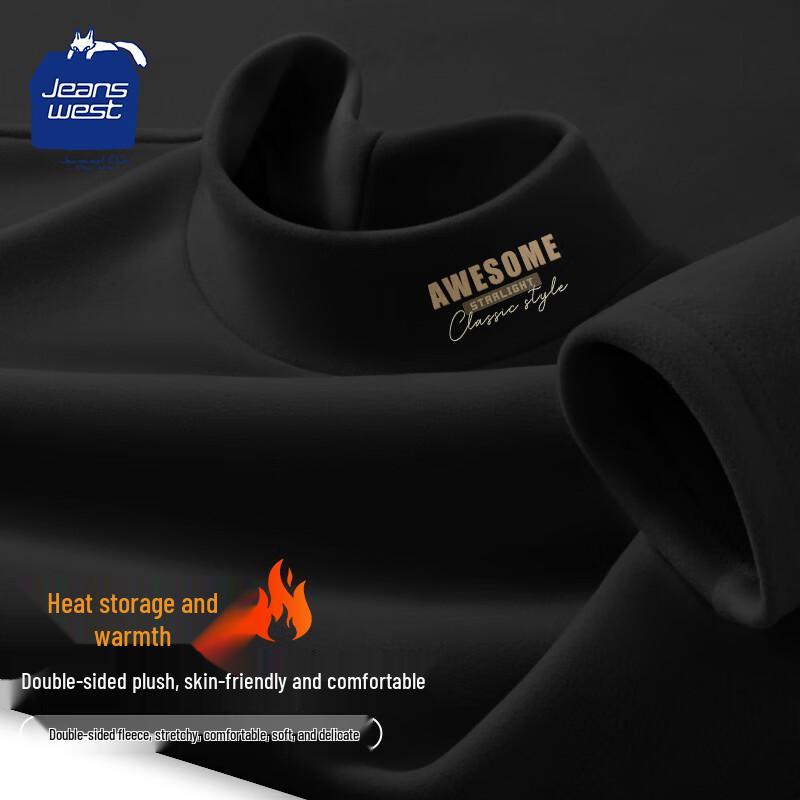 JEANSWEST CLUB Men's Thermal Turtleneck Base Layer Shirt