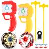 Gf Alloy Combat Gyro Geometric Flywheel Assembly Gyro Toy Handle Ruler Launcher Set