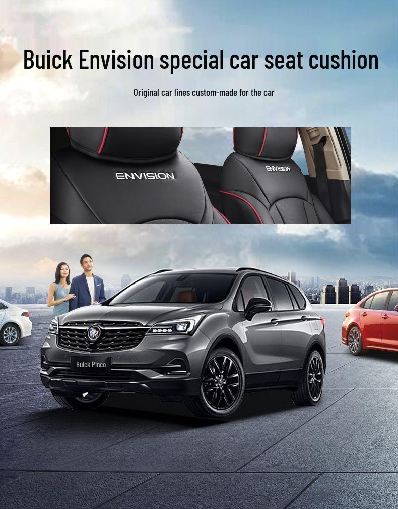 Buick Encore All-Season Leather Car Seat Cover with Original Texture, Full Surround, Custom Fit