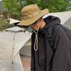 Fisherman Hat Men'S Spring And Summer Thin Travel Sunshade Cowboy Hat Outdoor Sun Protection Fishing And Hiking Hat