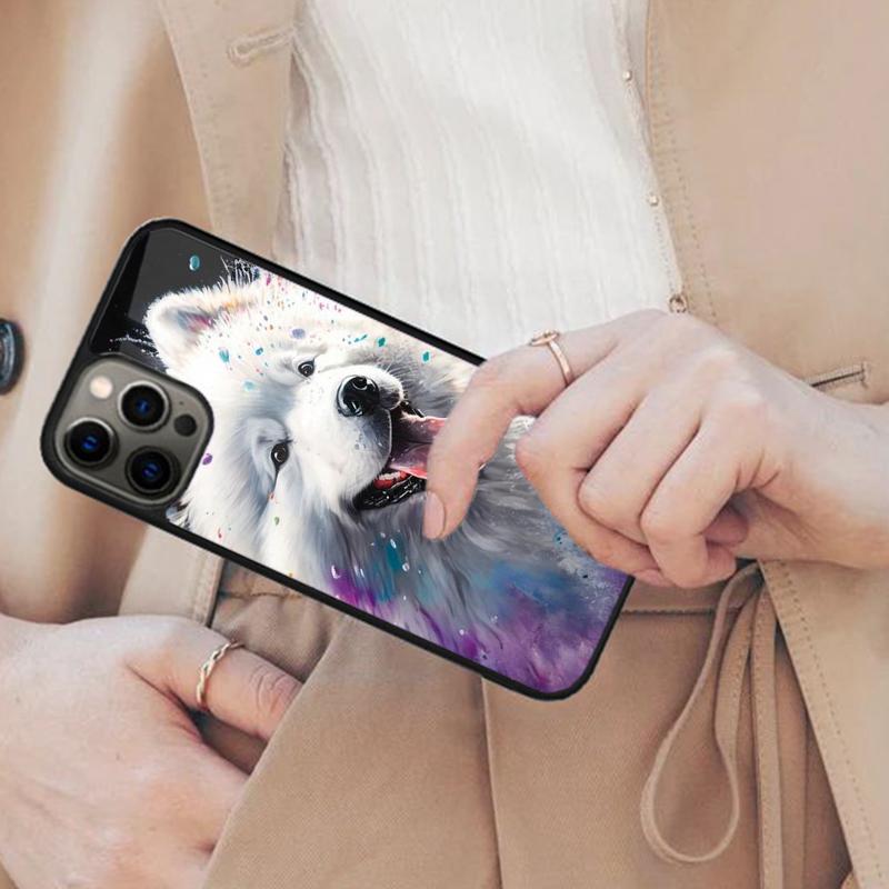 Cartoon Samoyed Dog Magnetic Phone Case For APPLE iPhone 17 Air 16 14 13 12 Pro Max 15 Plus Wireless Charge With MagSafe Cover