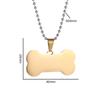 New European and American Stainless Steel Dog Bone Tag Pet Pendant Pendant