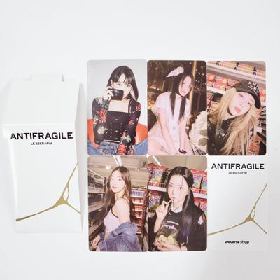 LE SSERAFIM ANTIFRAGILE Weverse Pre-order Benefit Photo Cards SET White