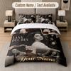 Juego de Ropa de Cama de 3 Piezas Lana Del Rey, Texto de Nombre Personalizado, 1 Funda Nórdica y 2 Fundas de Almohada Para Dormitorio