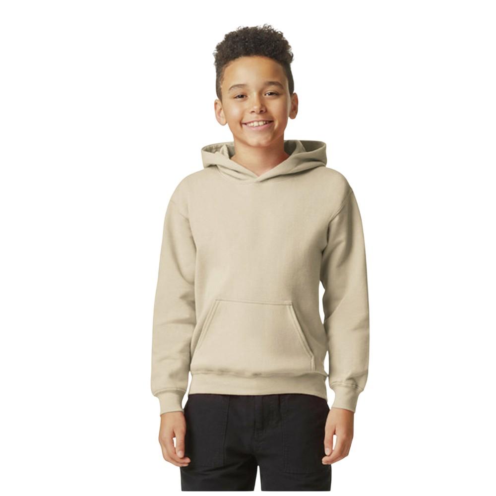 Gildan Childrens/Kids Softstyle Plain Fleece Midweight Hoodie