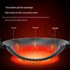 ZISIZ 44cm Round Bottom Cast Iron Wok