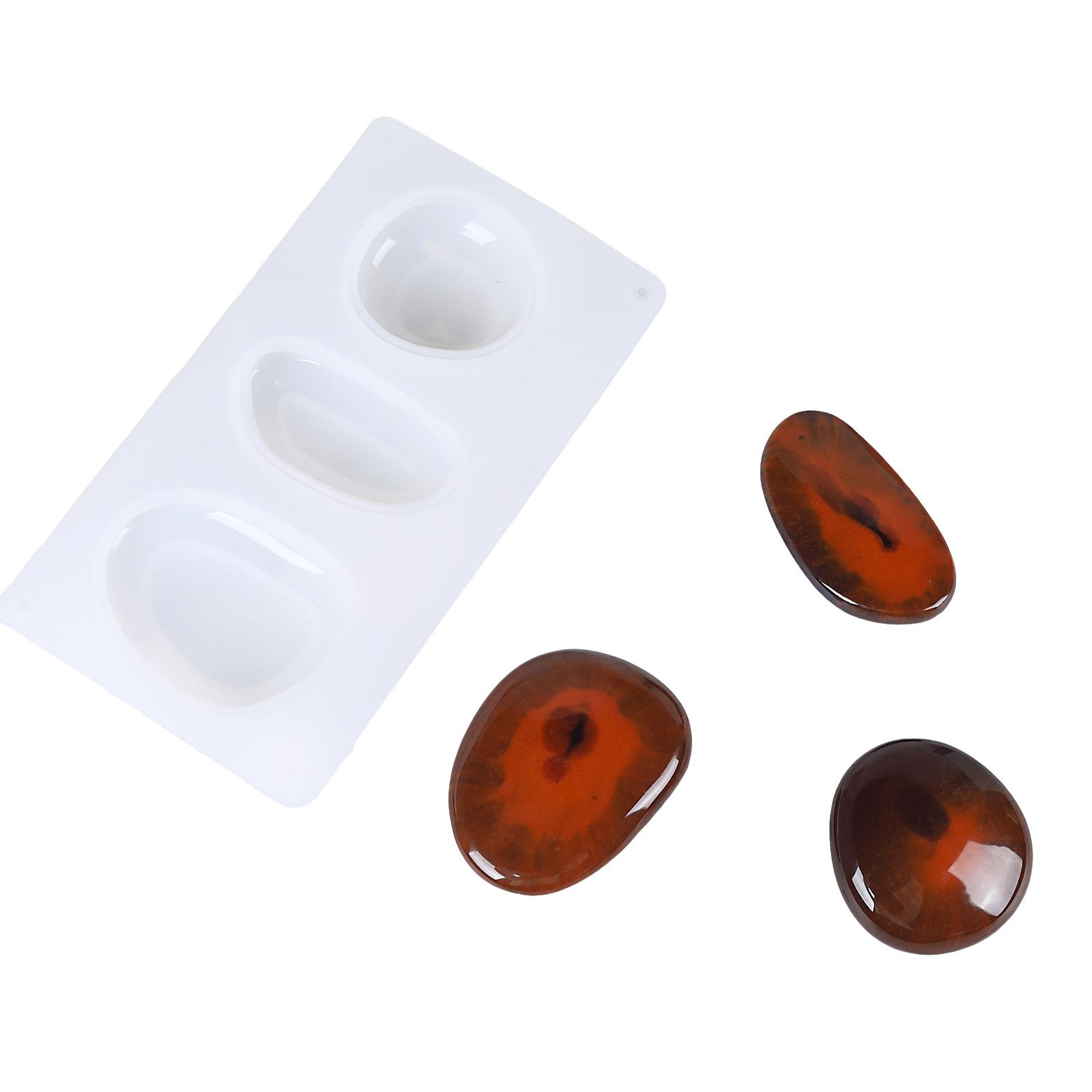 

Easy Releasing Silicone Mold Handmade Pendant Making Molds Silicone Texture Suitable for Crafting Geometric Stones прозрачный