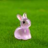 Figurina in Resina Luminescente Ornamento Decorativo per Micro-Paesaggi Cartone Animato Adorabile Virale Artigianato Luminoso da Scrivania