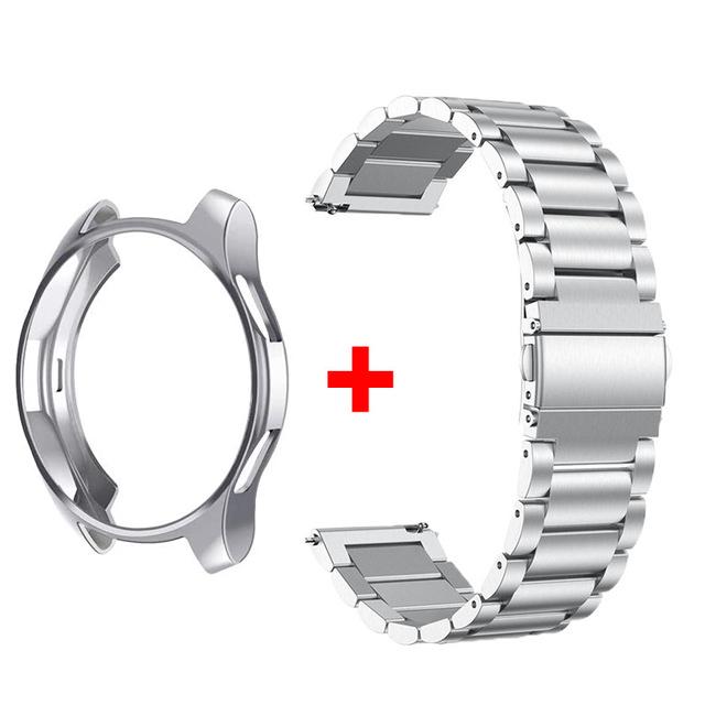 Bracelet + Boîtier pour Samsung Galaxy Watch 6 5 4 44mm 40mm Classic 46mm 42mm Bracelet en Acier Inoxydable Galaxy Watch 3 5 Pro 41 45mm Bracelet