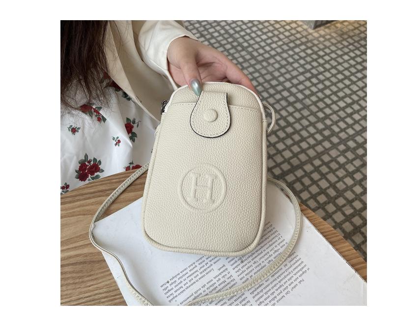 2025 Wielofunkcyjna Torba Crossbody na Telefon z Prawdziwej Skóry - Wytłaczana Skóra Bydlęca Licowa Torba na Ramię