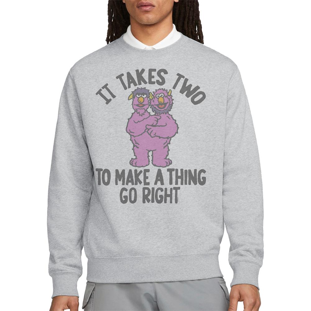 Sesame Street Unisex Adult Takes Two Sweatshirt