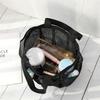 Portable Beach Mesh Bath Bag Transparent Travel Waterproof Toiletry Bag