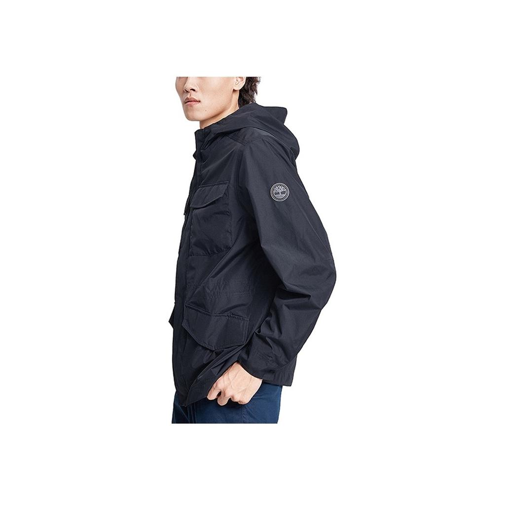 Timberland Casual Windproof Hooded Three-In-One Multi-Pocket Outdoor Work Jacket Men Jackets Black A2EQV-001