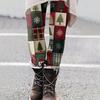 Women's Christmas Print Slim Fit Elastic Yoga Casual Pants