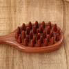 Custom Engraved Sandalwood Head Massager Comb for Long Hair