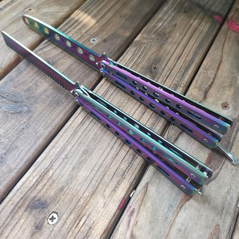 Comb Comb Knife Tools Nos Blade Butterfly Training Flail Knife Practice Comb Hair Care and Styling Practice Comb Hair Care and Styling