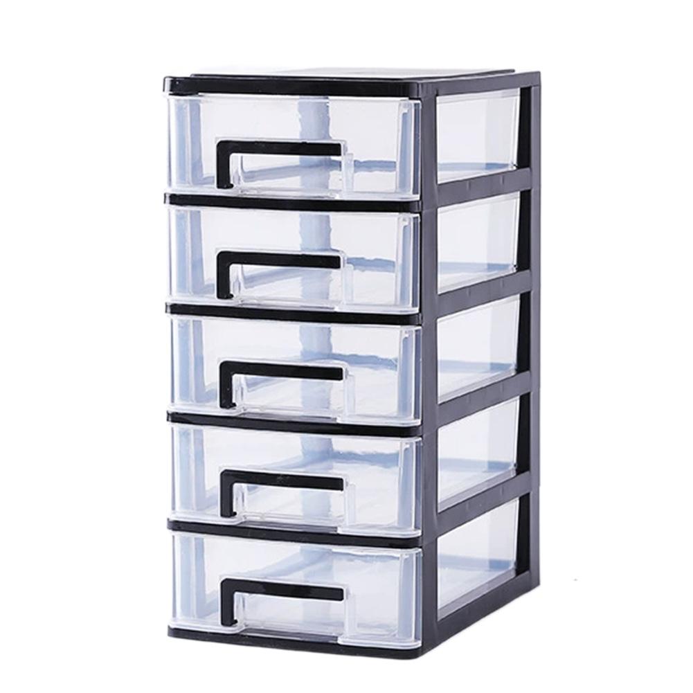 5 Layer Desktop Storage Box Stationery Sorting Storage Drawer Space Saving Tabletop Drawer Cosmetic Desktop Organizer Boxes