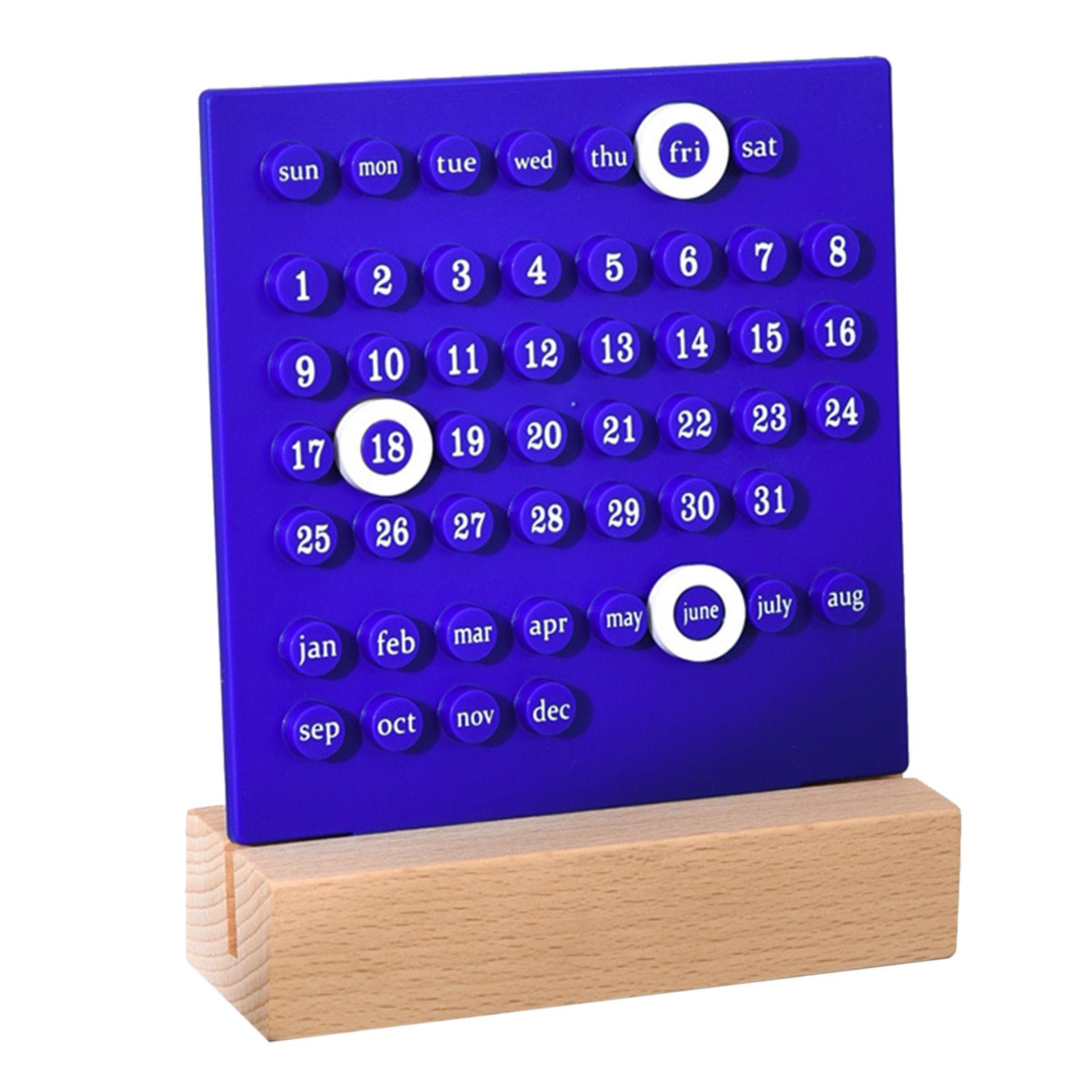 

Деревянный детский календарь своими руками с ручным управлением развивает навыки планирования вечный календарь для дома белый синий