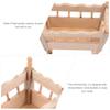 Unbemaltes Holz Babywiege Modell Figur Spielzeug für 1/12 Maßstab Puppenhaus Szenenbau und Kinderzimmer Ausstellungsdekorationen