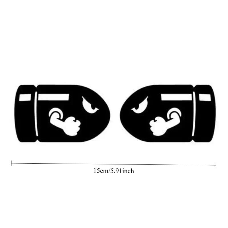 Cute Peeking Wiper Stickers, Waterproof Vinyl Decals, Lovely Decor for Car Windshield Exterior Accessories