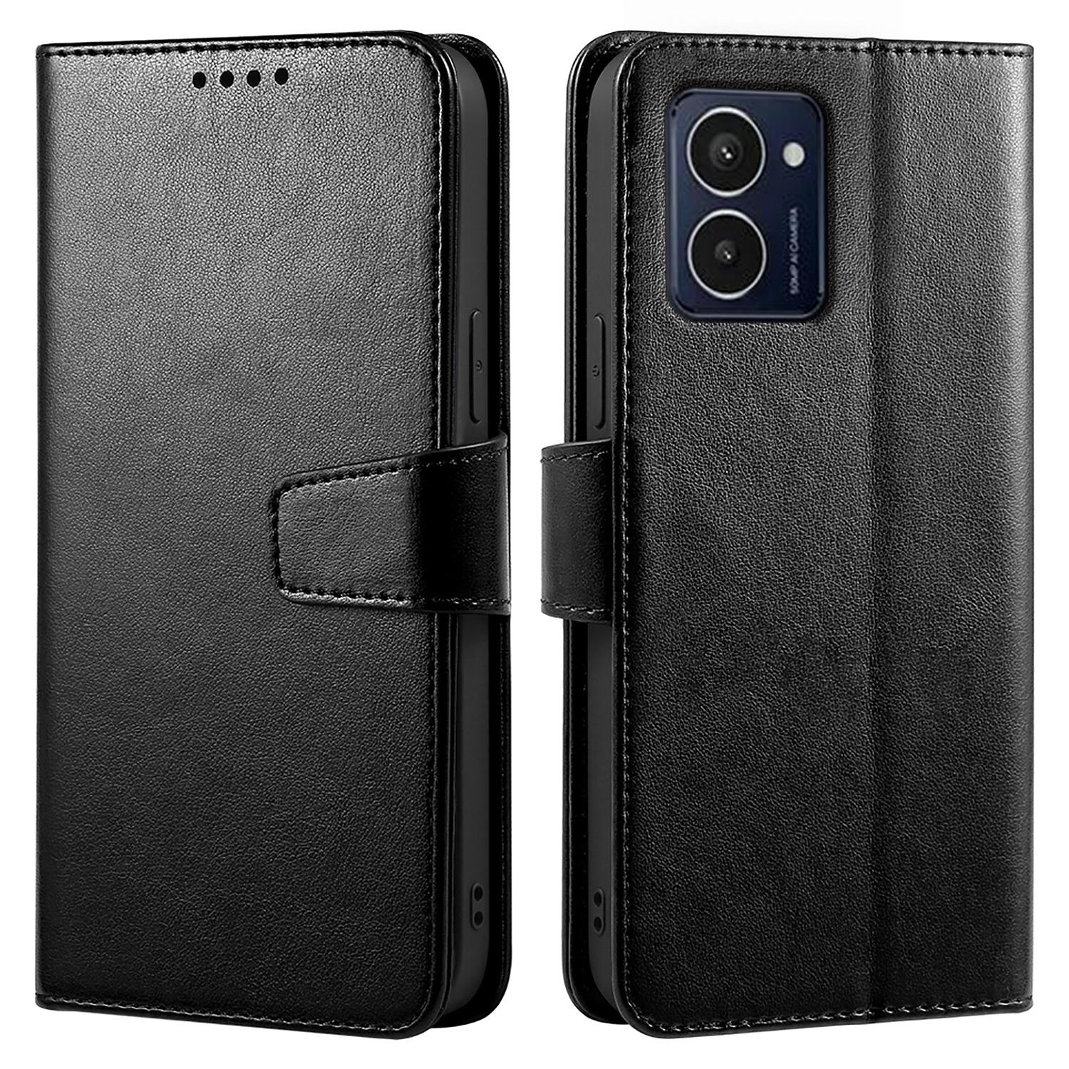 

For HMD Pulse/Pulse+ Case Leather Flip Wallet Phone Cover Stand View Black