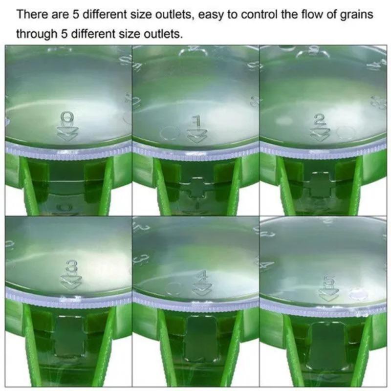 2 PCS seeder, handheld adjustable garden seeder set, suitable for sowing small seeds such as flowers and vegetables