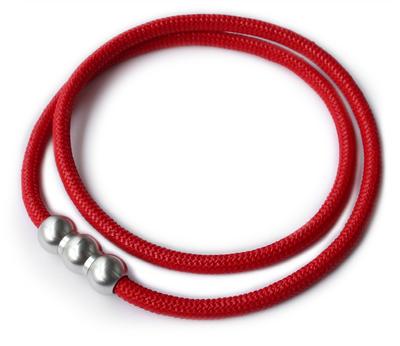 Synapse Necklace EGSWN203 L [ERG] (WAVE) Red×Silver (53cm)