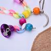 Pet Bird Bell String Chain Parrot Bite Zabawka do żucia Wisząca dekoracja klatki