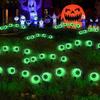 Solarbetriebene Halloween-Augapfel-Lichter zur Halloween-Dekoration, Außenaufstellung, Horror-Augäpfel für Hof, Garten und Teamdekoration