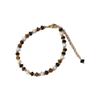 White Agate Tiger'S Eye Stone Bracelet Maillard Spacer Wheel Beads Niche Retro Bracelet Student Couple Personalized Jewelry