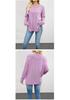 2026 European & American Women's Solid Color Knit Pullover - Autumn/Winter Loose Fit, Round Neck Sweater.