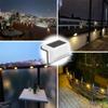 New Warm White LED Solar Step Lamp Path Stair Outdoor Garden Lights Waterproof Balcony Light Decoration  Patio Stair Fence Light