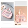 New Transparent Makeup Bag Set Toiletry Organizer Washbag for Women Portable Toiletries Pouch Travel Essential Cosmetics Bag