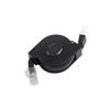 1pc New 1m 2m Adjustable Retractable CAT6 RJ45 Lan Network Cable Cord Black