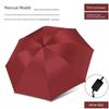 Fully Automatic Folding Umbrella with Black Coating, Business Umbrella, Dual-Use for Sun and Rain, Gift Umbrella, Black Manual Reinforced Umbrella
