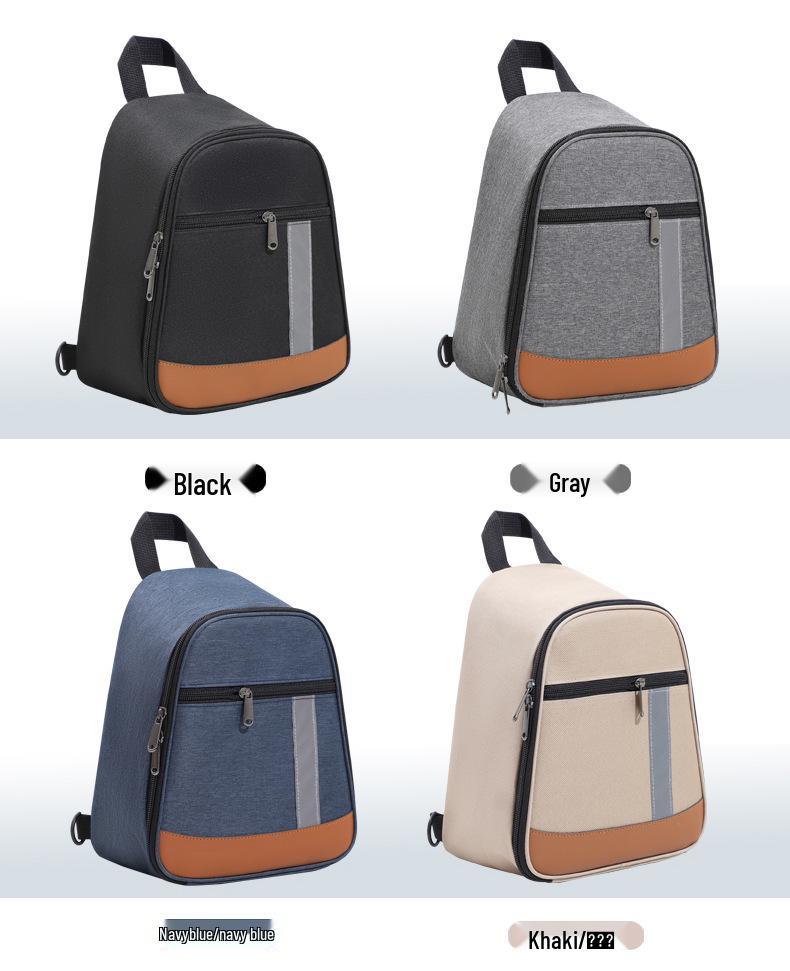 Large Capacity Insulated Oxford Cloth Lunch Bag for Cycling and Office