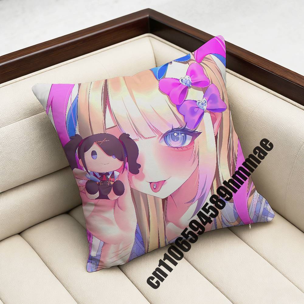 needy streamer overload KAngel Amechan Throw Pillow Case Sham For 30x30cm 45x45cm 50x50cm Square Office Cushion Cover